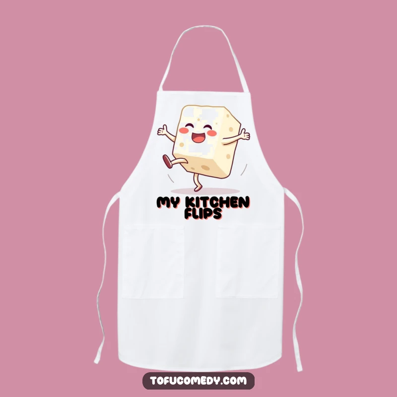 Funny Tofu Cartwheel Apron: Cook with Wobbly, Hilarious Enthusiasm