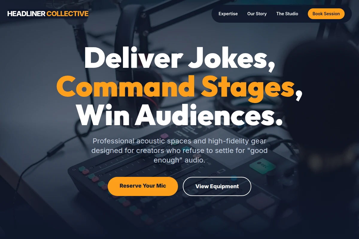 Laugh-track Podcast Studio