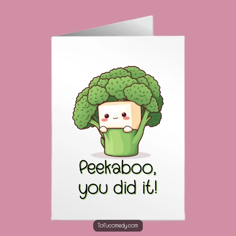 Funny Congrats Card: Shy Tofu's Support, Sweet Downloadable Gift