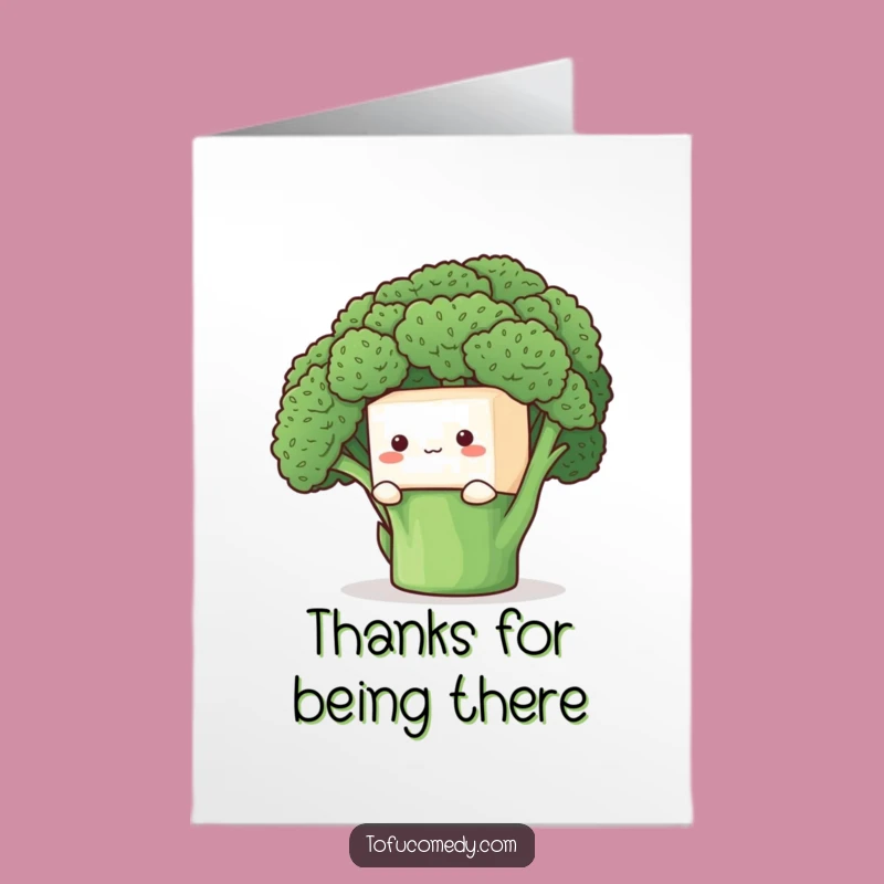 Funny Thank You Card: Shy Tofu's Thanks, Adorable Downloadable Gift