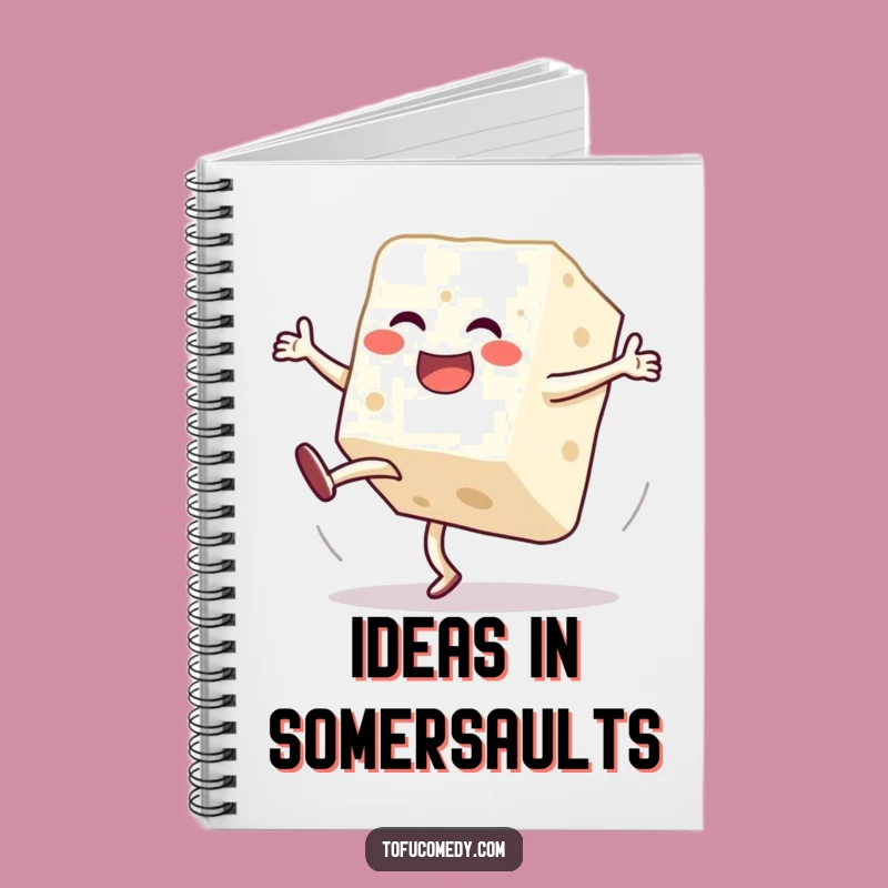 Funny Tofu Cartwheel Notebook: Jot Down Laughs & Ideas