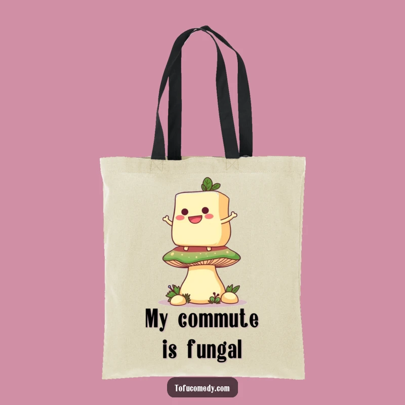 Funny Tofu Mushroom Tote Bag: Carry Your Smiles & Essentials